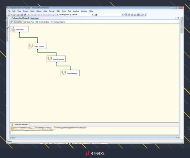 Finally and unexpectedly the easiest solution for database structure deployment was found