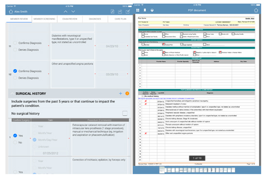 iPad app UI screens 2