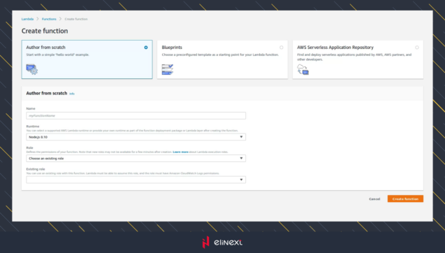 Function creation - page creation