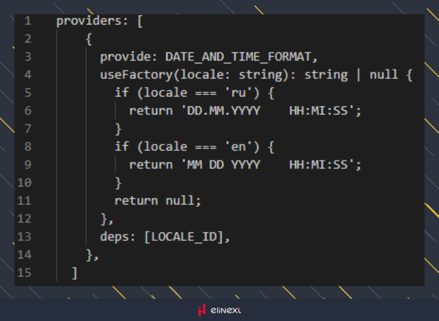 DATE_AND_TIME_FORMAT — InjectionToken, which we'll cover it later