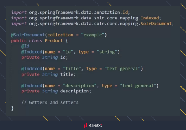 Define Solr Document Entity