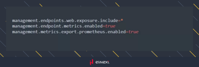 Configure Prometheus in `application.properties`