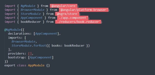 Setup Store in AppModule